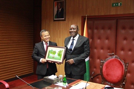 Vizeaußenminister Vu Hong Nam besucht Elfenbeinküste - ảnh 1